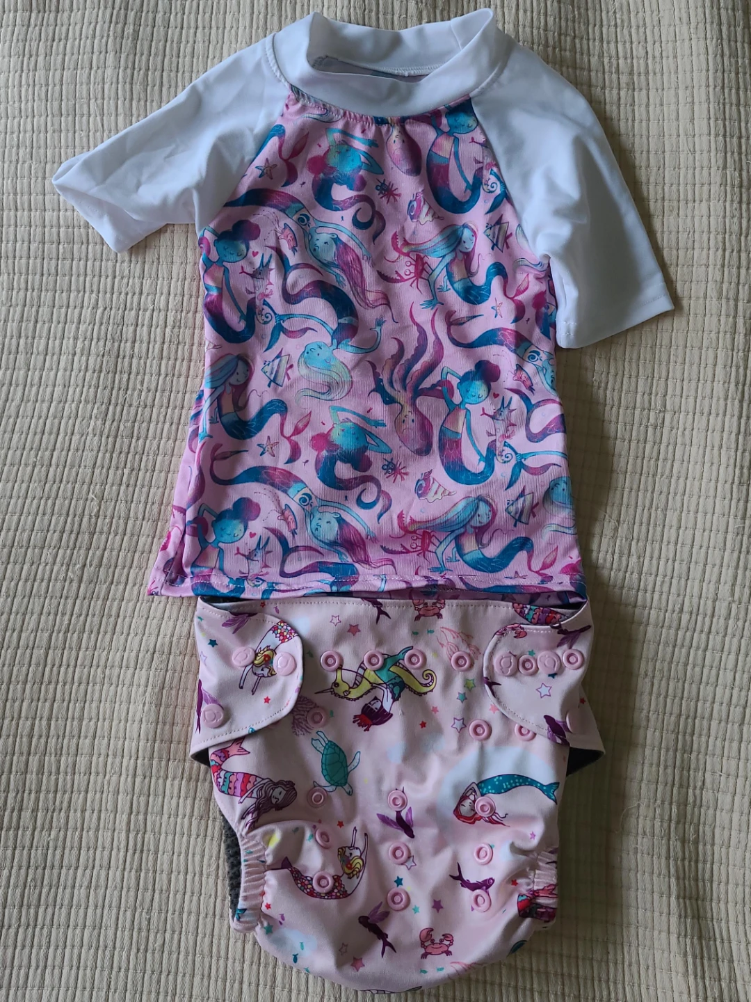 i play. Swimsuit Diaper and Rashguard Set