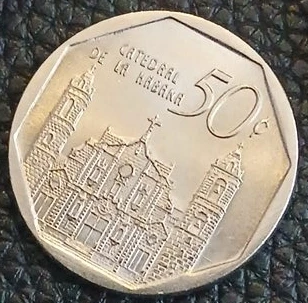 Cuban 50 Centavos Coin - Catedral de la Habana