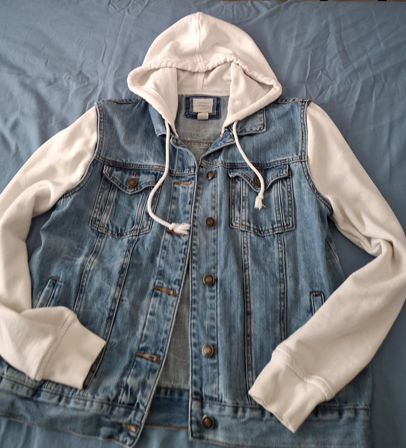 Forever 21 Denim Jacket with Hoodie