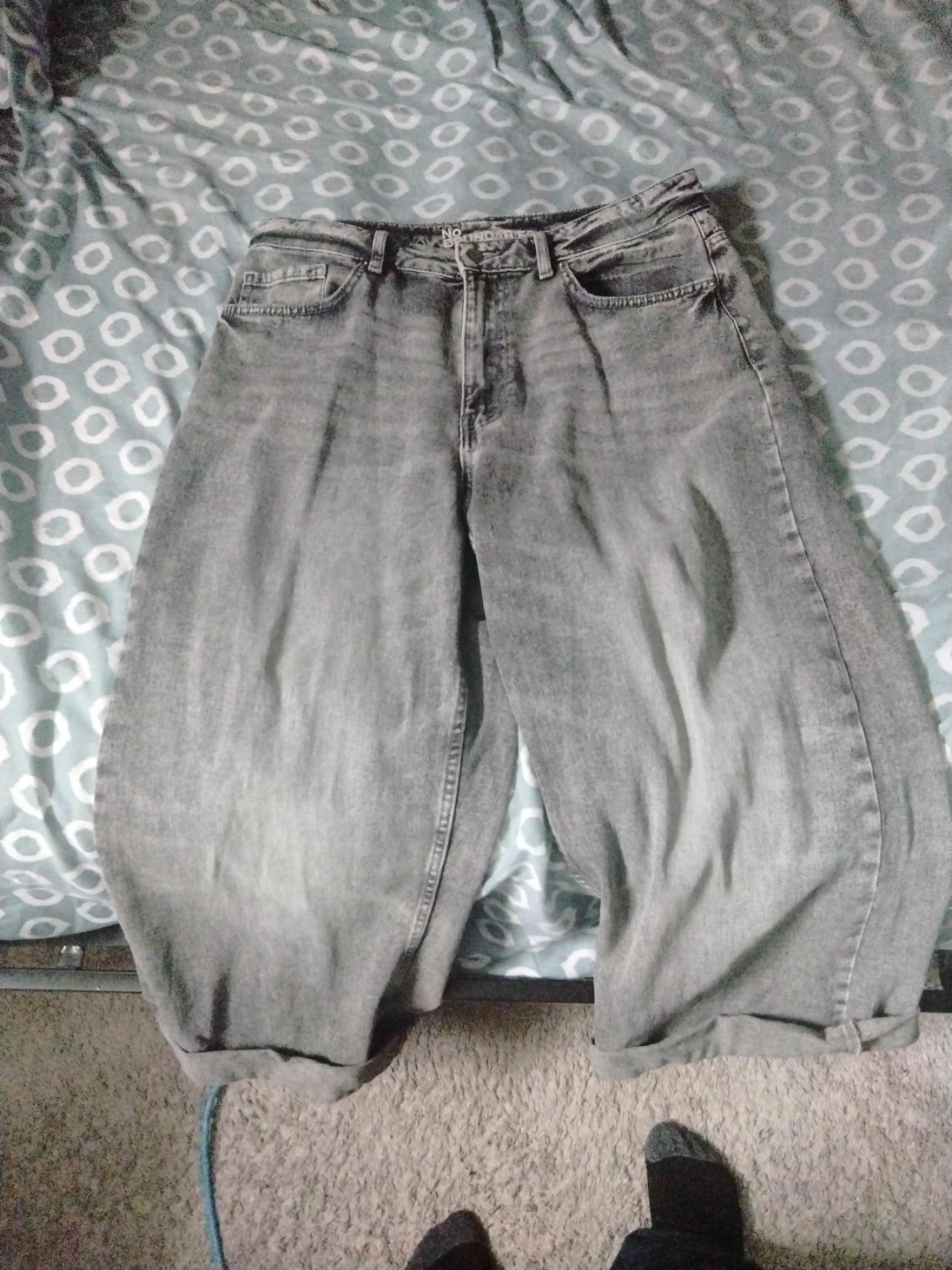 No Boundaries Grey Baggy Jeans