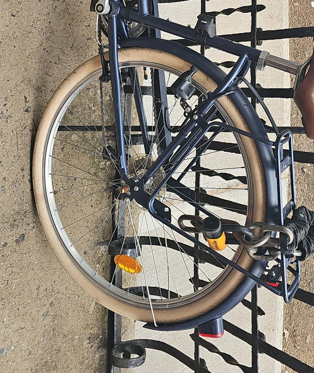Blue Folding Bicycle