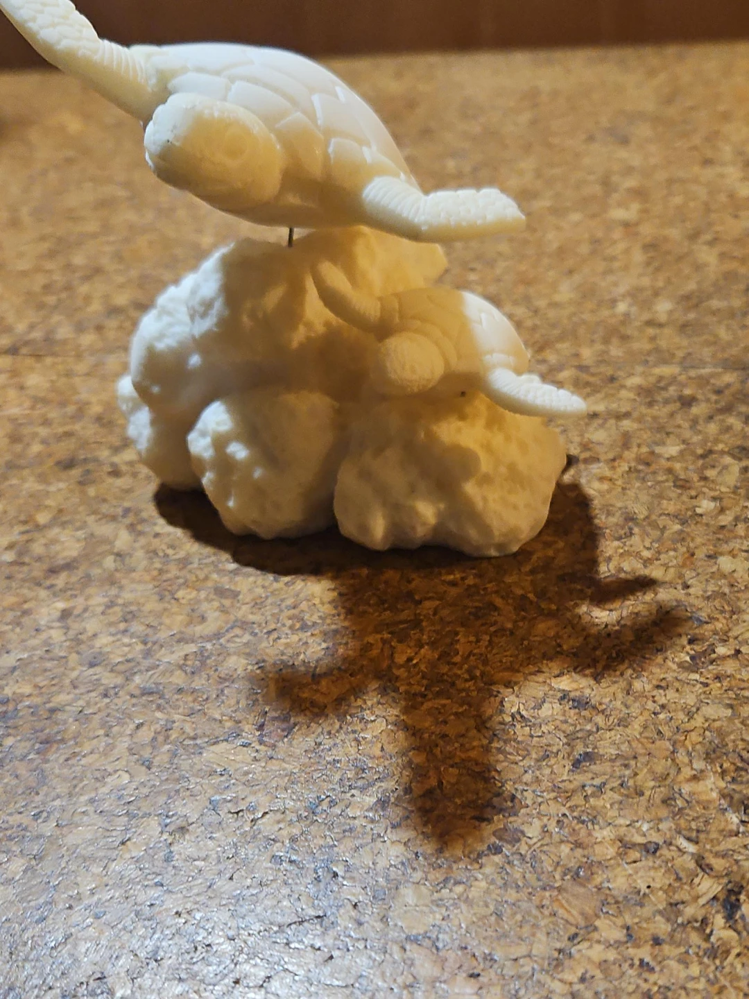 White Bird and Turtle Figurines on Cloud