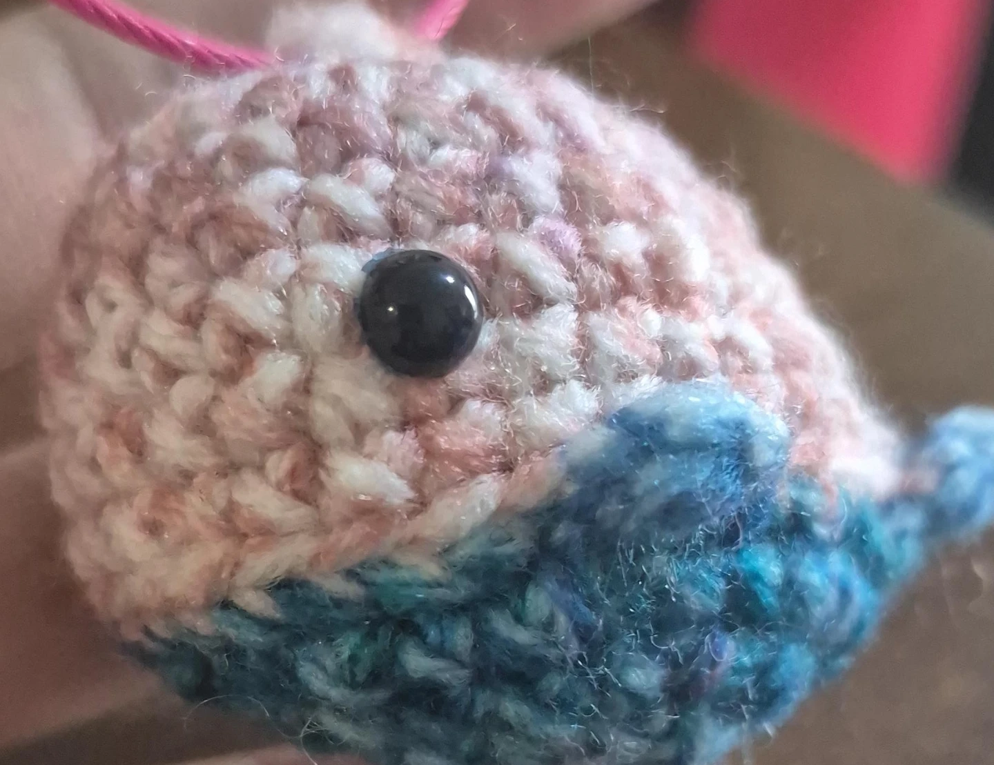 Handmade Crochet Whale Ornament