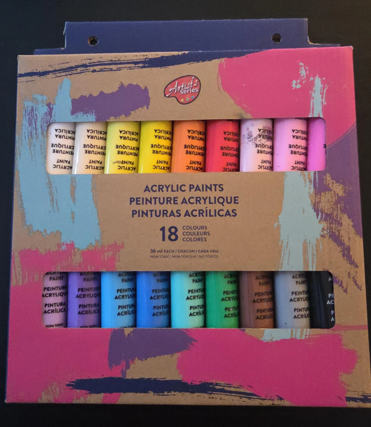 Artist's Series Acrylic Paint Set - 18 Colours (Open to Offers!)