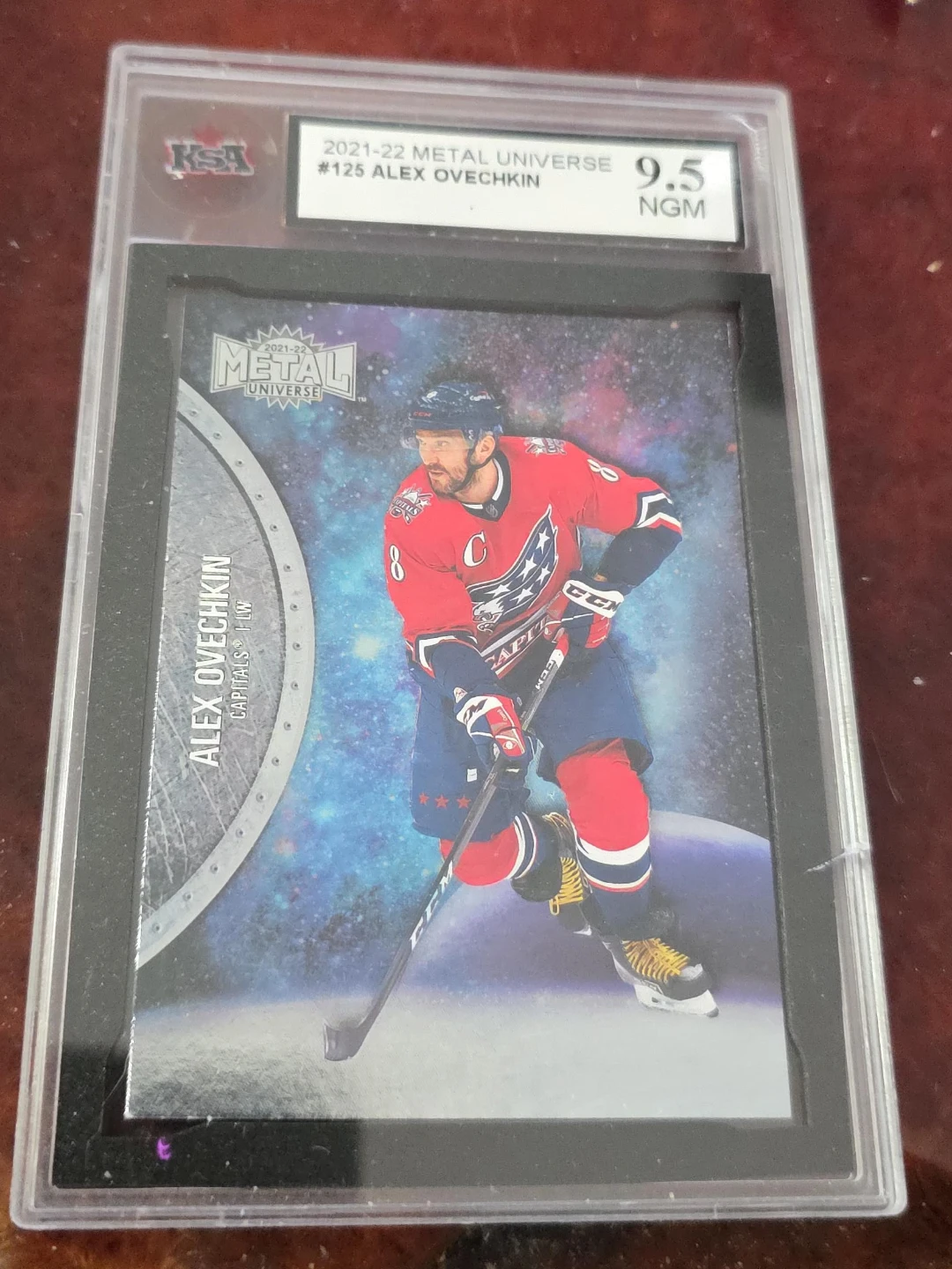 2021-22 Metal Universe Alex Ovechkin Hockey Card #125 (KSA 9.5)