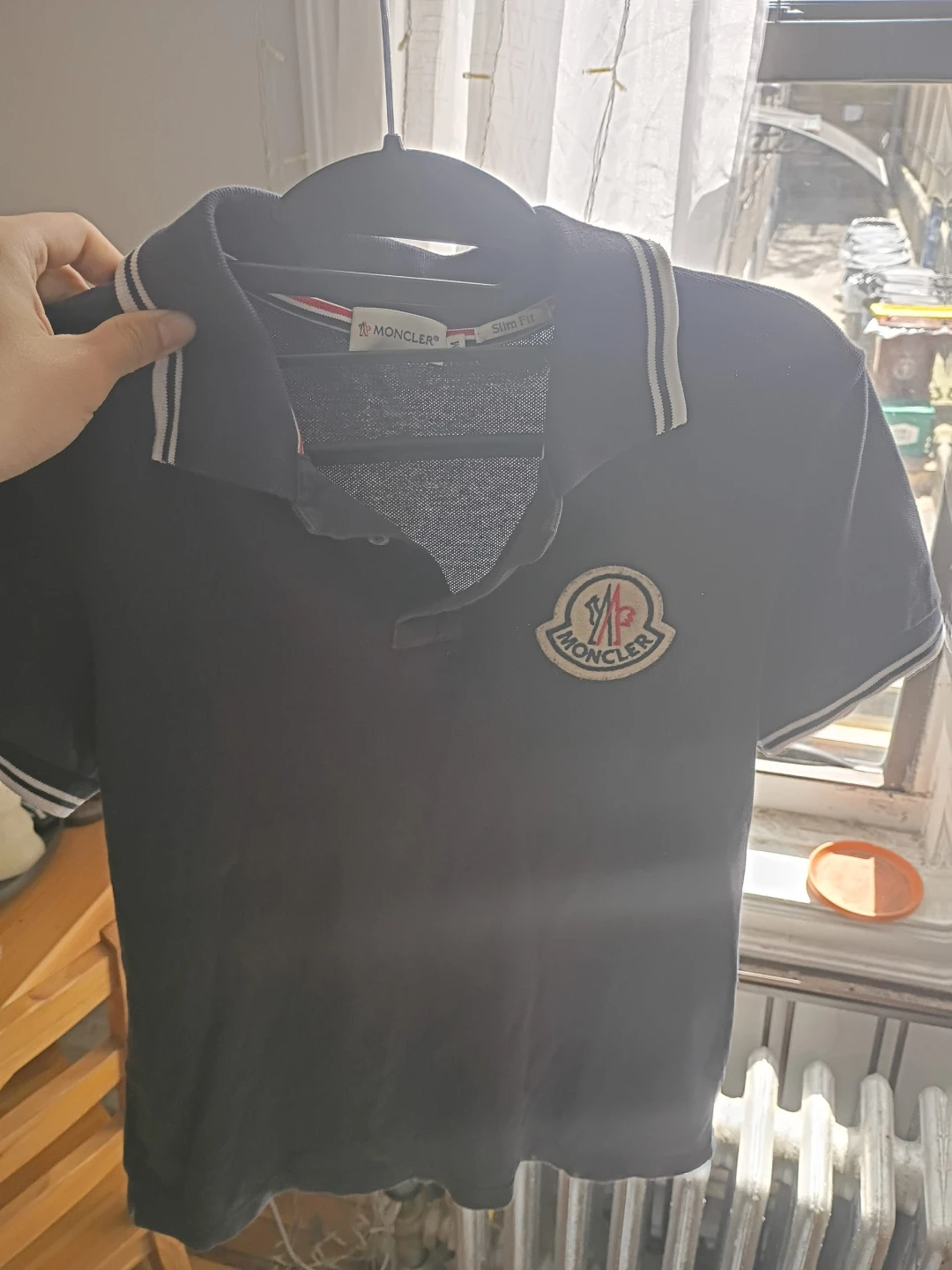 Moncler Navy Blue Polo Shirt