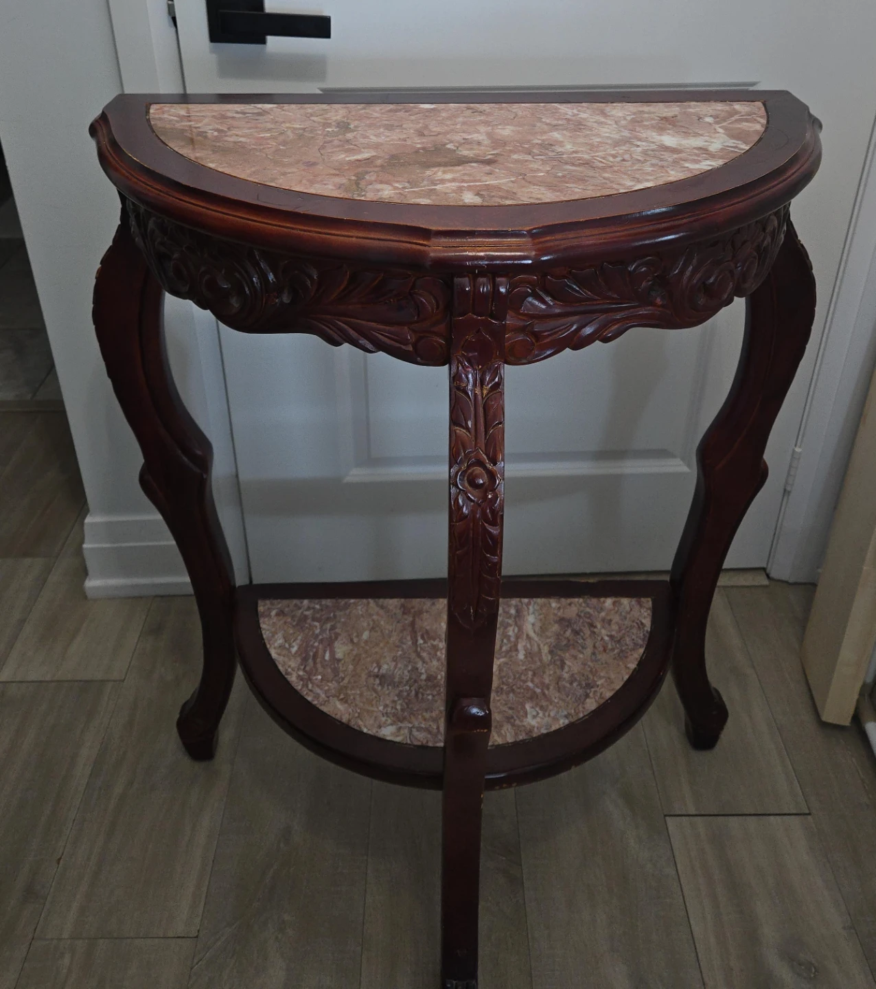Console Table with Marble Top