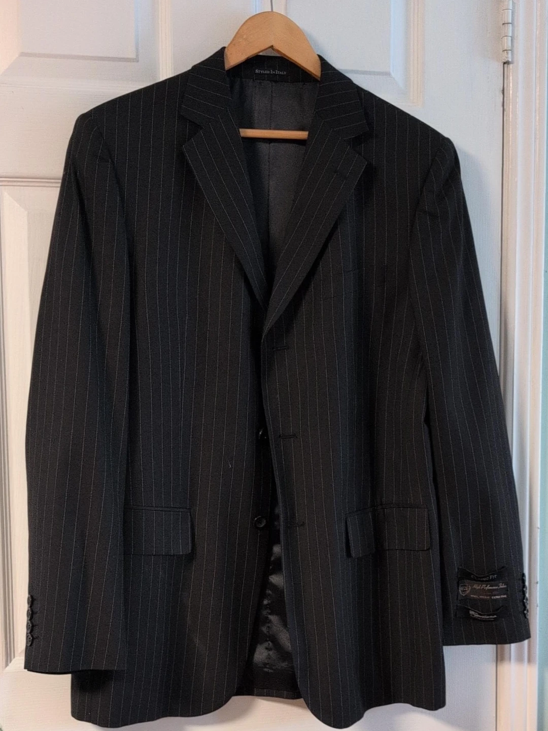 Brian T. Suit Jacket - Black Pinstripe