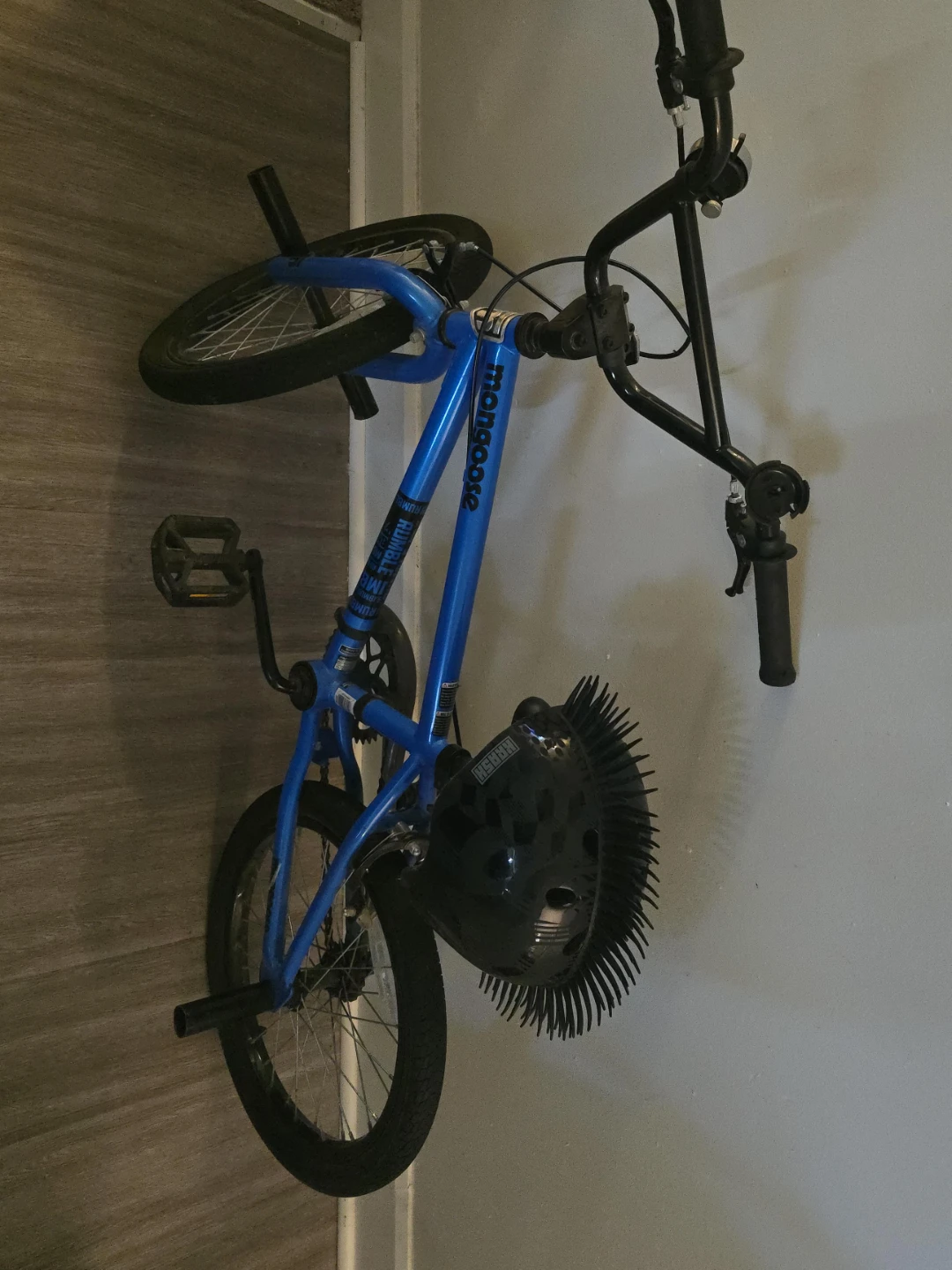 18in Mongoose BMX Bike with helmet