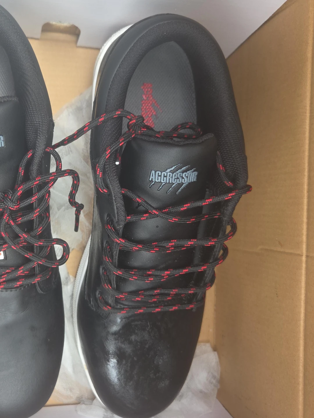 Aggressor Black Work Shoes