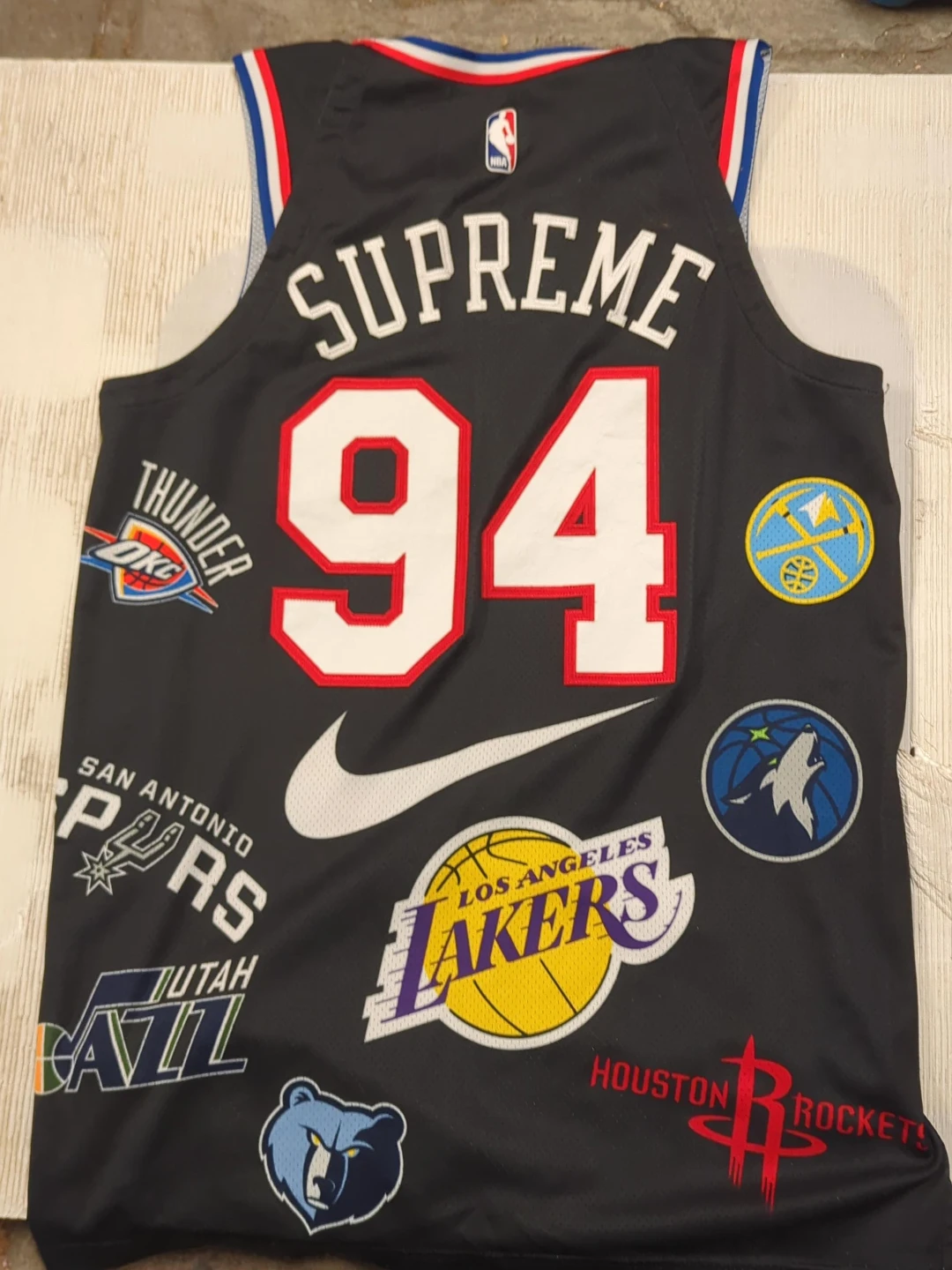 Nike Supreme NBA Basketball Jersey 94