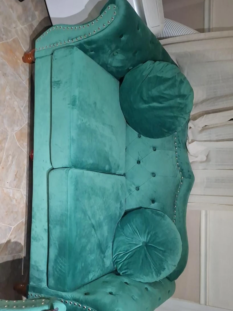 Velvet Tufted Loveseat