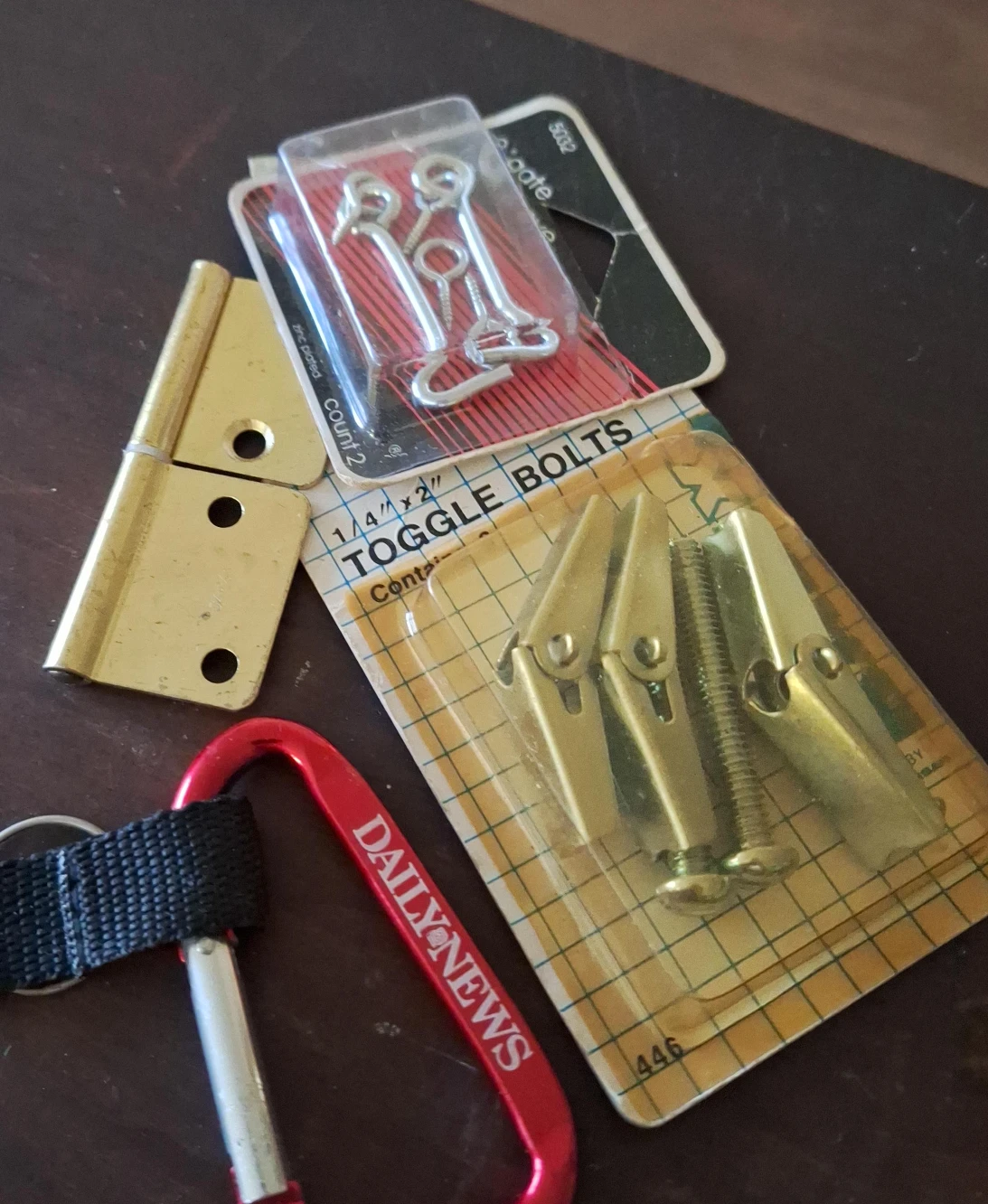Toggle Bolts and Gate Hinges Hardware Lot