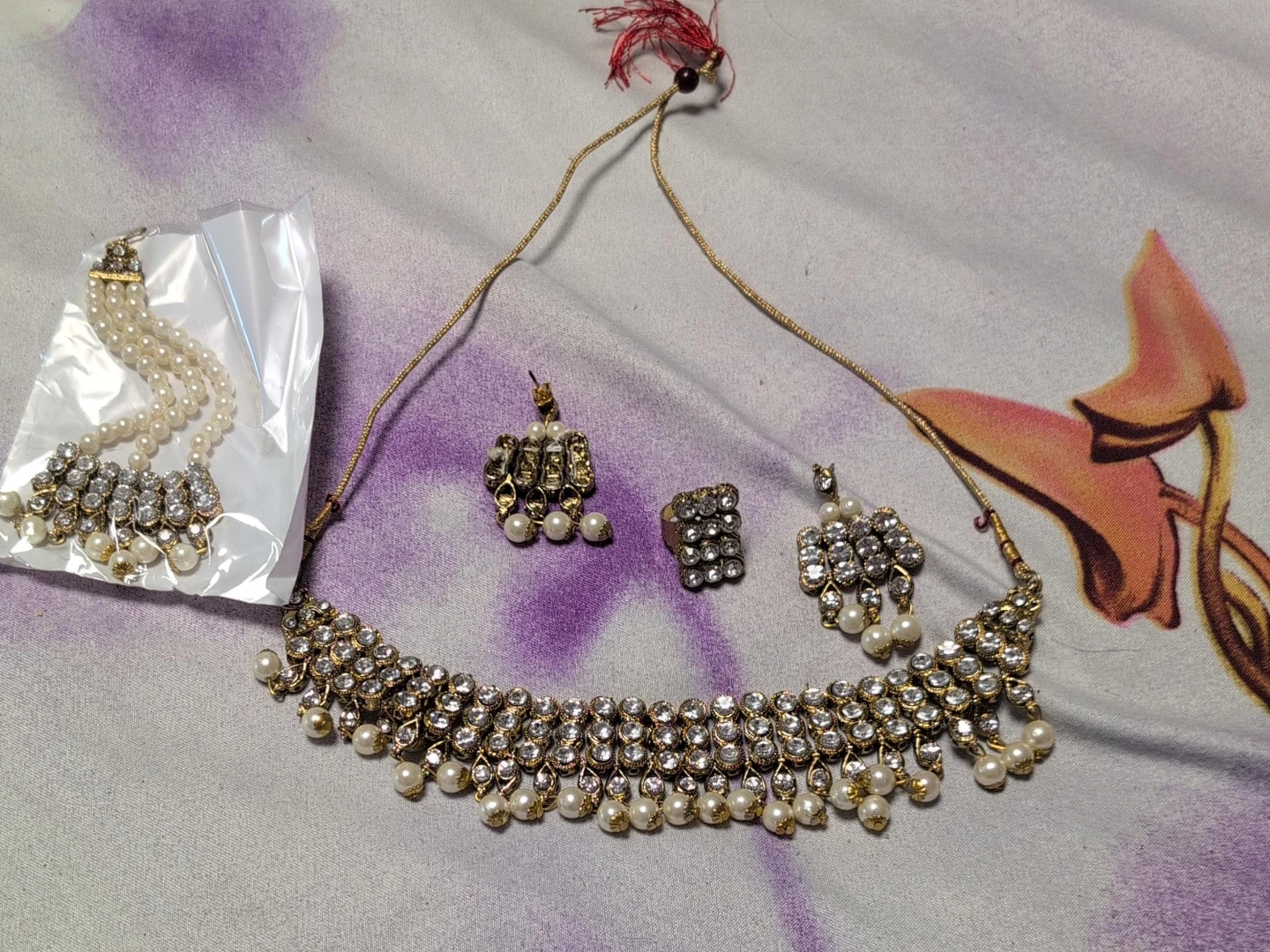 Jewellery Set - Necklace, Earrings, and Ring