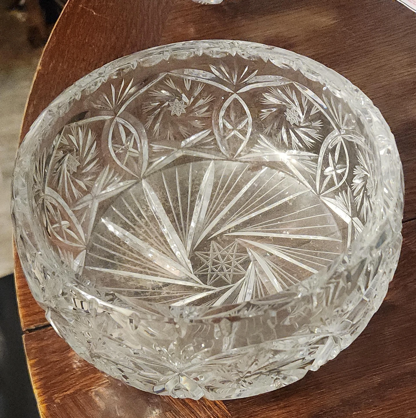 Crystal Cut Glass Bowl