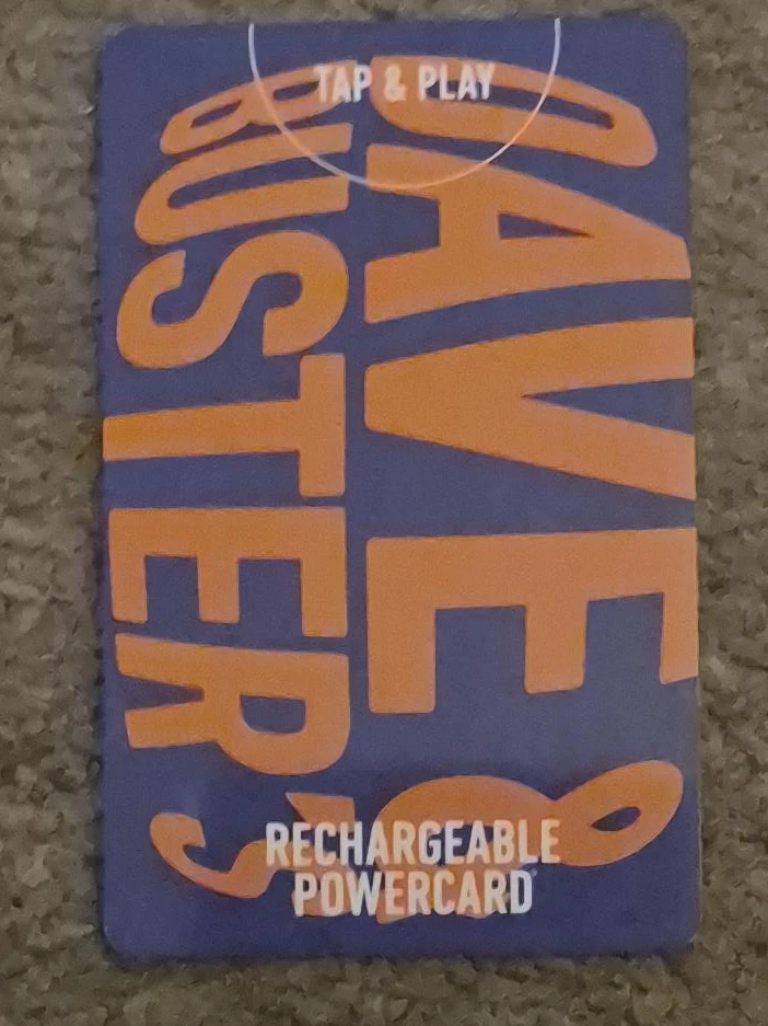 Dave & Buster's Rechargeable Powercard