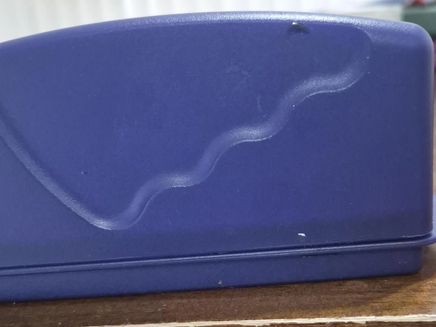 Blue Plastic Container