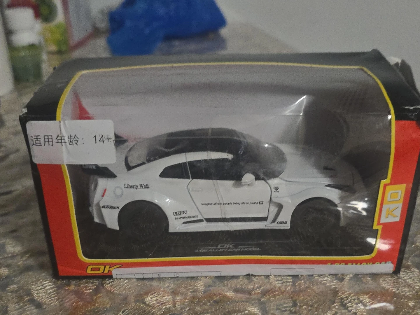 OK Diecast Liberty Walk Car Model - White 1.32