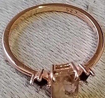 Sterling silver gem ring