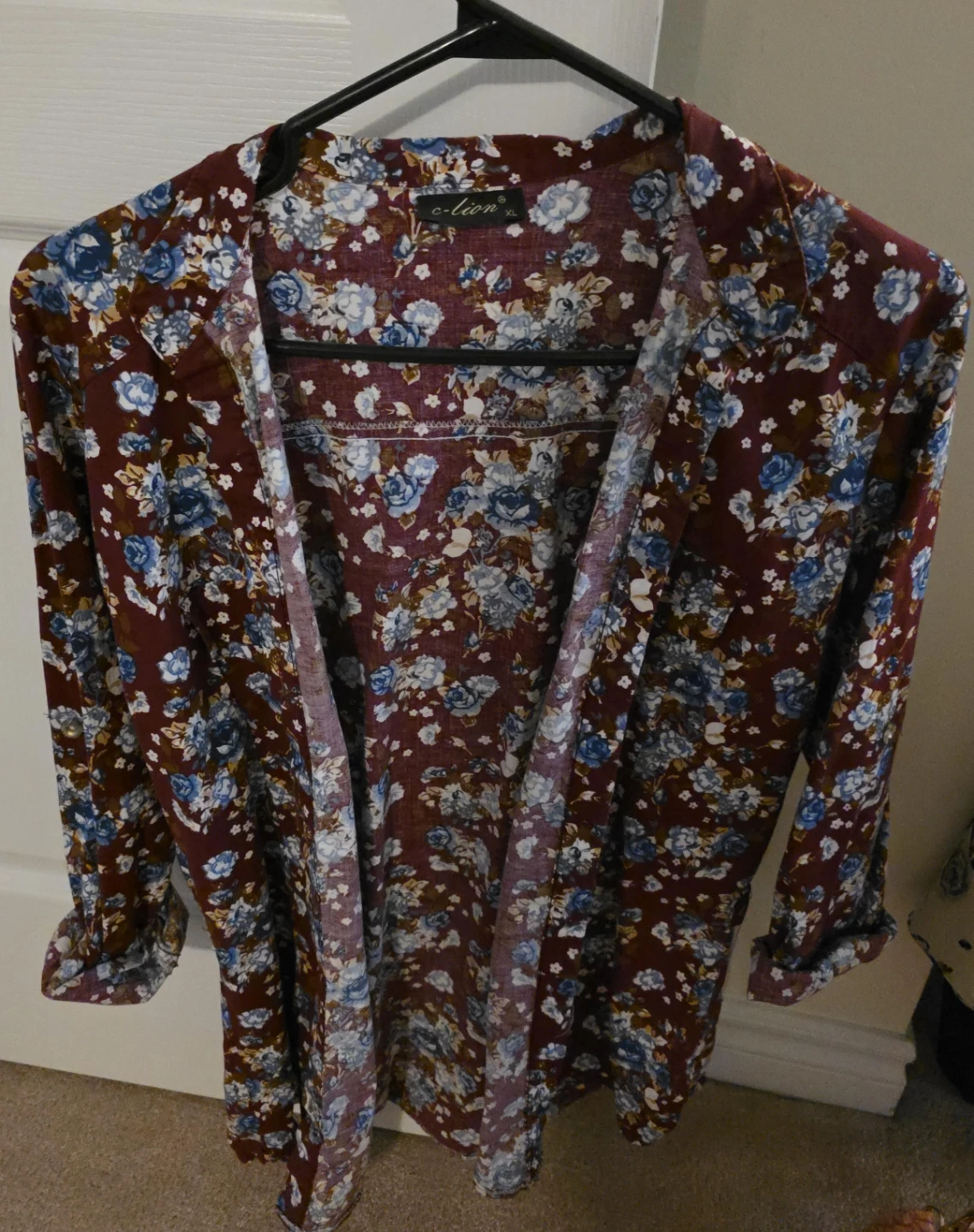 C-Lion Floral Print Cardigan