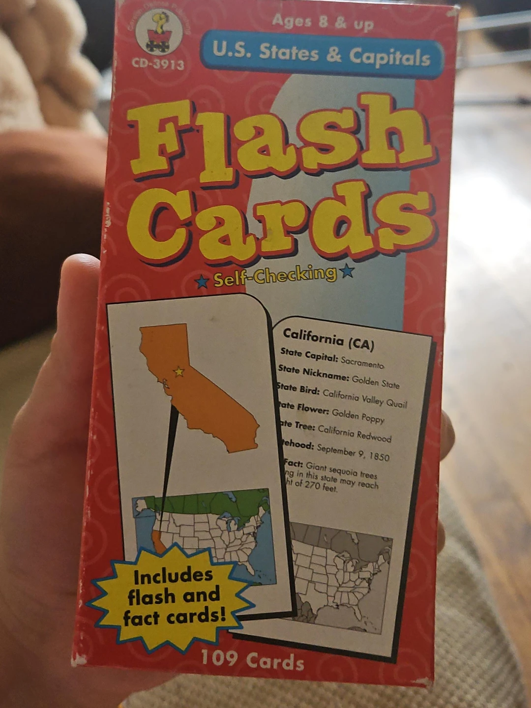 Carson-Dellosa U.S. States & Capitals Flash Cards