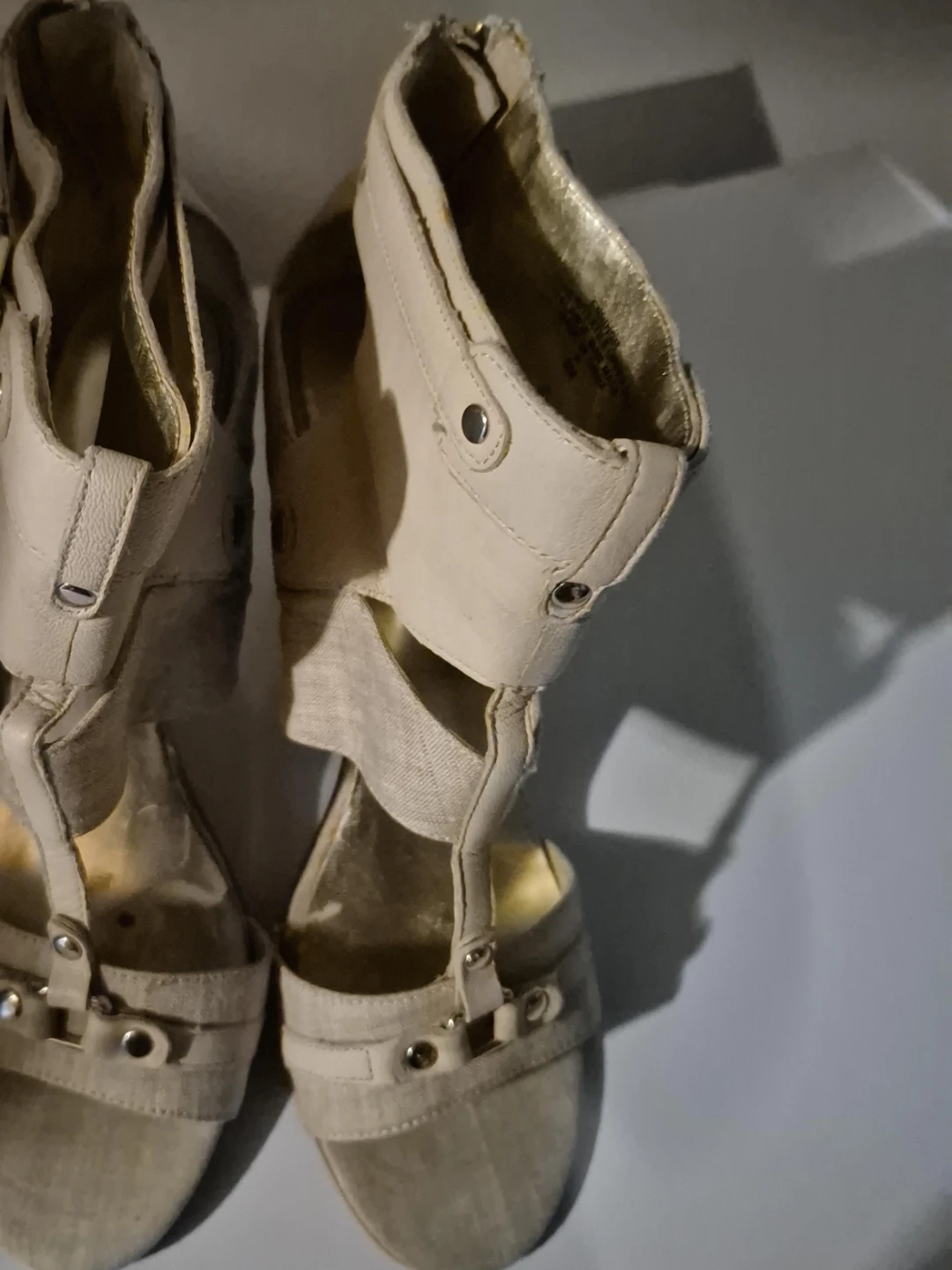 Nine West ENNINGR Gladiator Heels Size 8M