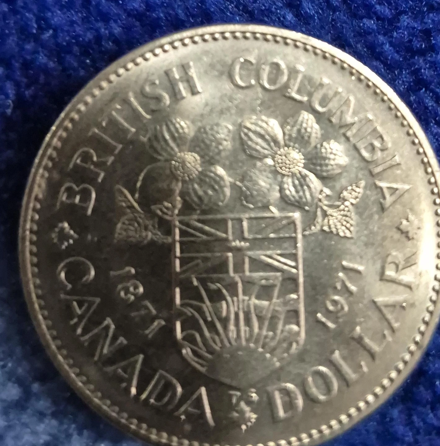 1971 British Columbia Canada Dollar Coin