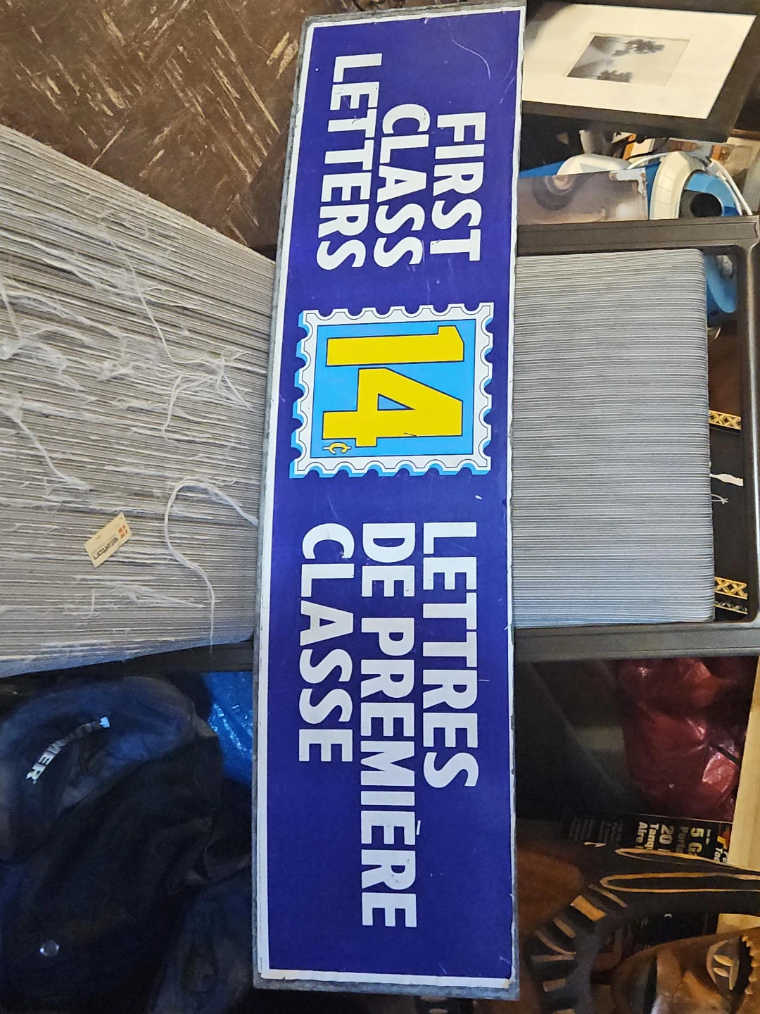 First Class Letters Sign