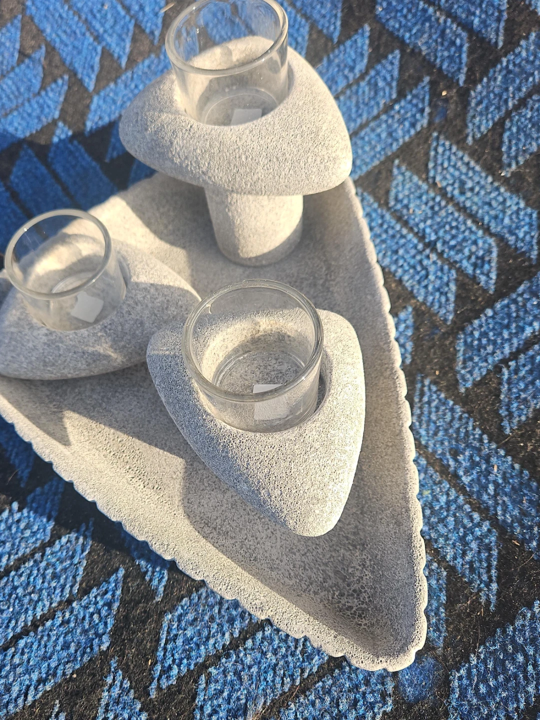 PartyLite Stone Tealight Holder Set