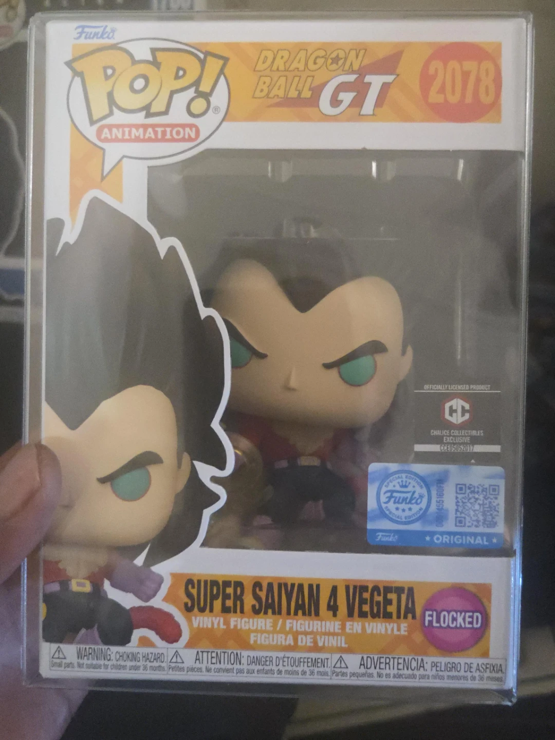 Funko Pop! Dragon Ball GT Super Saiyan 4 Vegeta #2078 (Flocked)