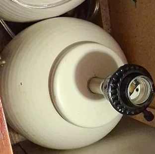 White Ceramic Lamp Base