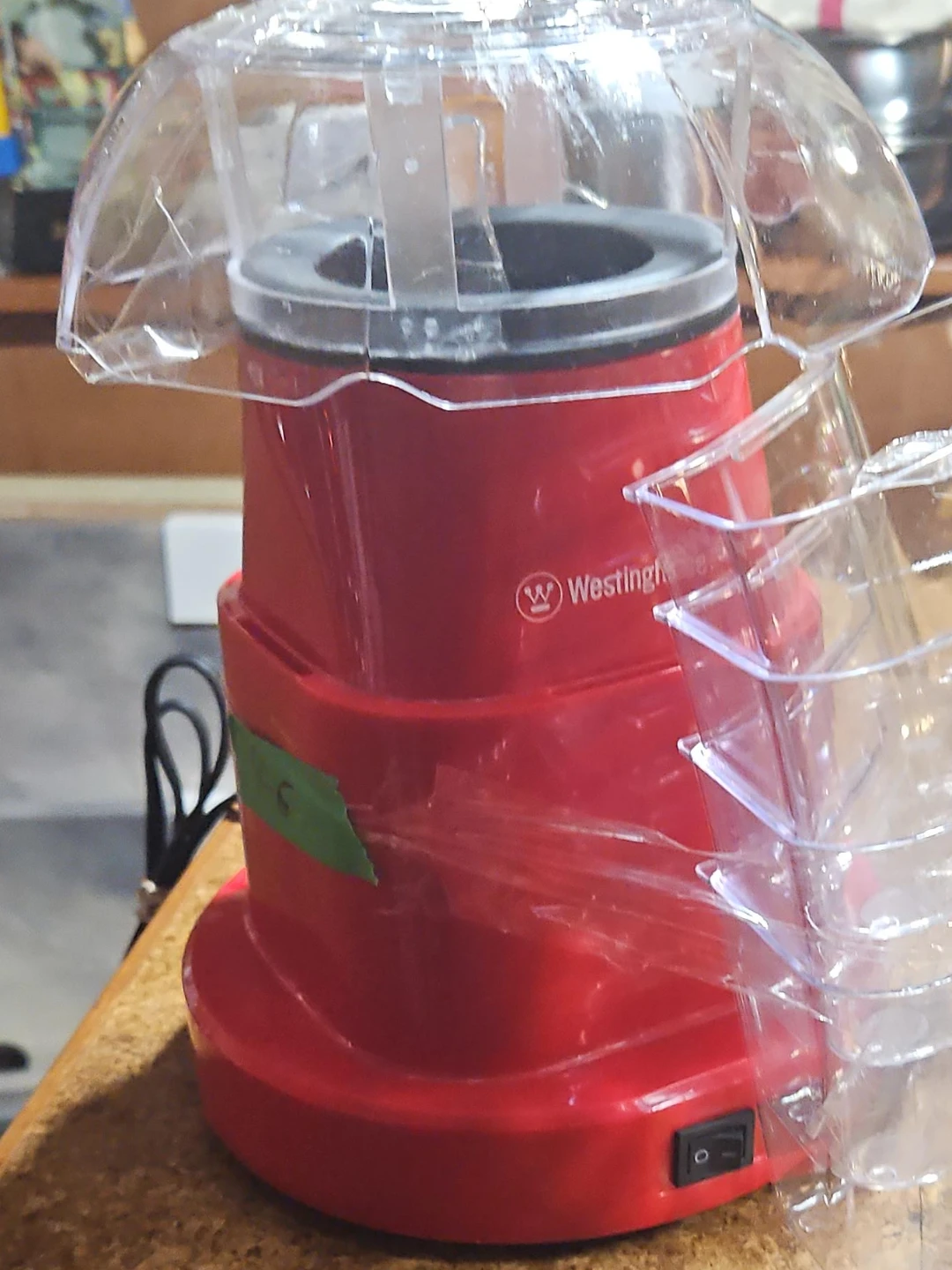 Westinghouse Red Air Popcorn Maker with Cups