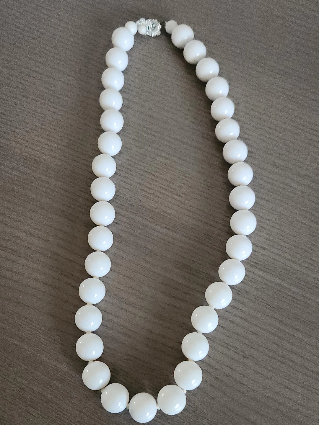 White Beaded Necklace