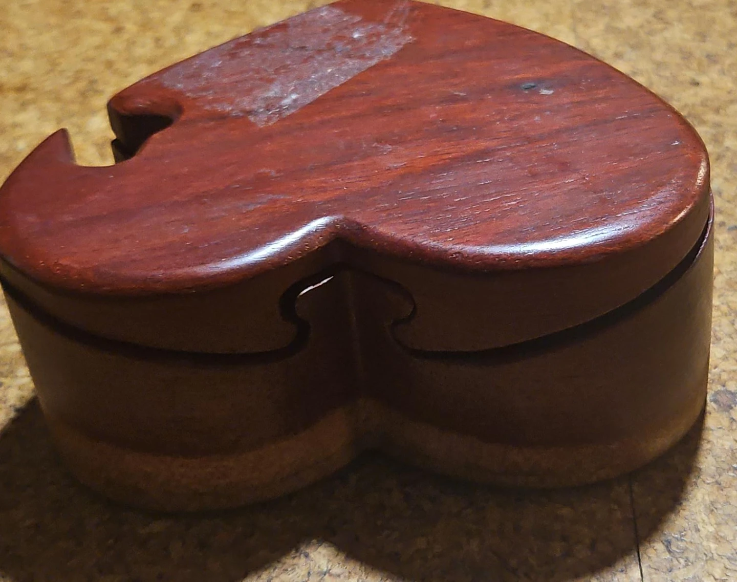 Wooden Heart Puzzle Box