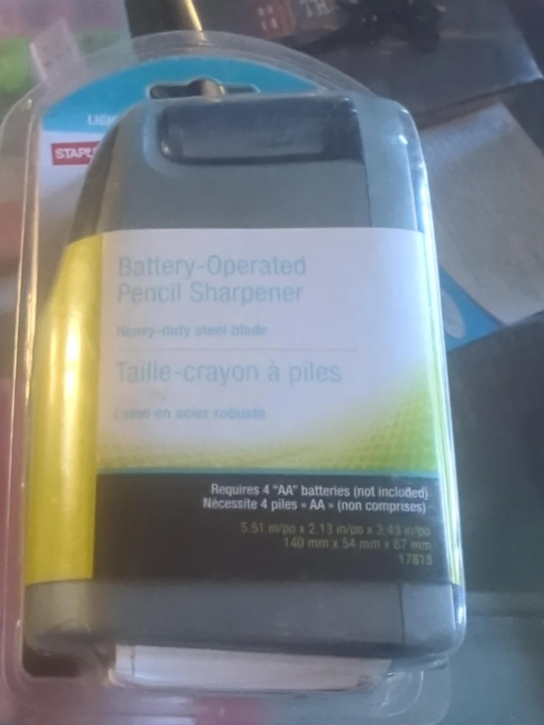 Staples Battery-Operated Pencil Sharpener