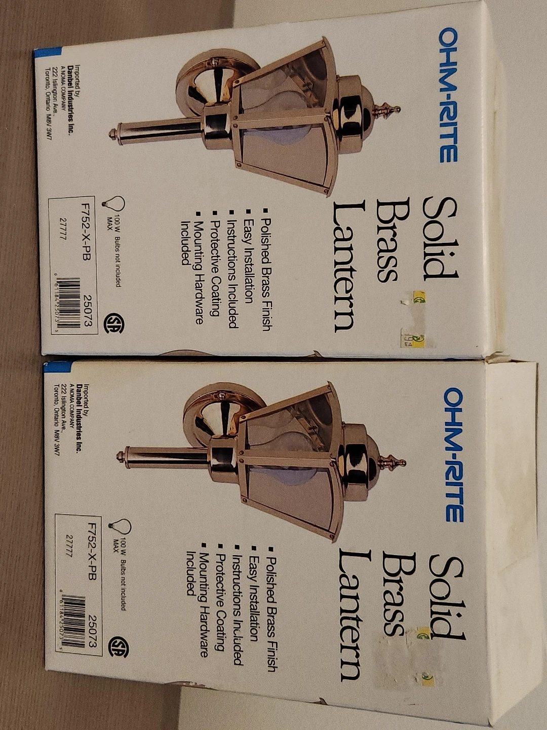 Ohm-Rite Solid Brass Lantern