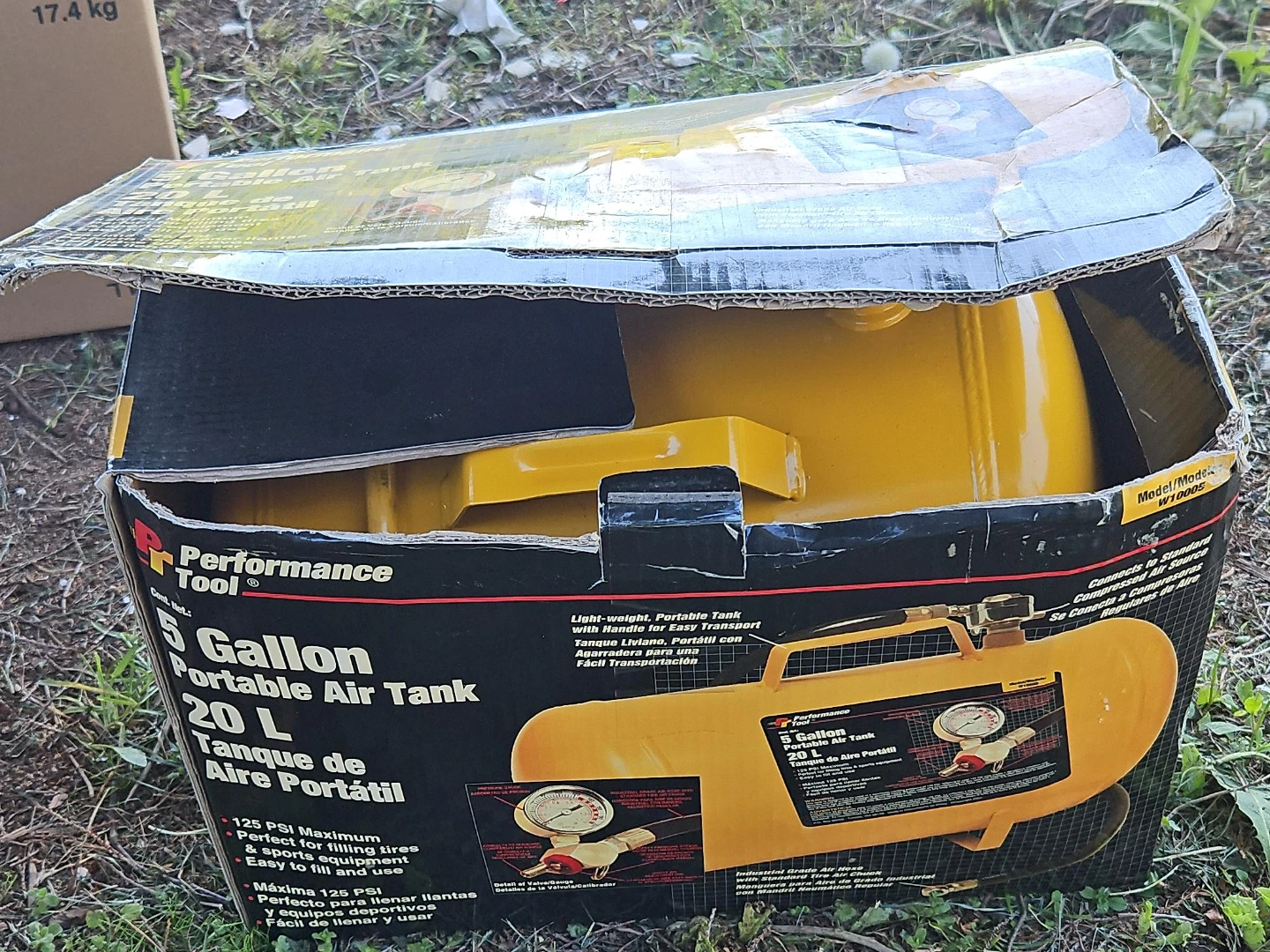 Performance Tool 5 Gallon Portable Air Tank