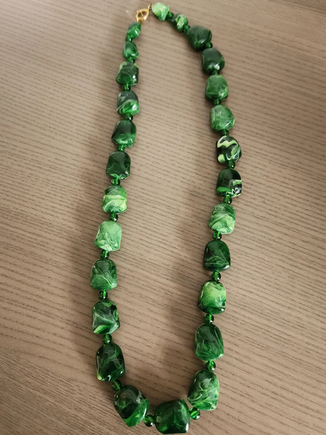 Green Beaded Necklace