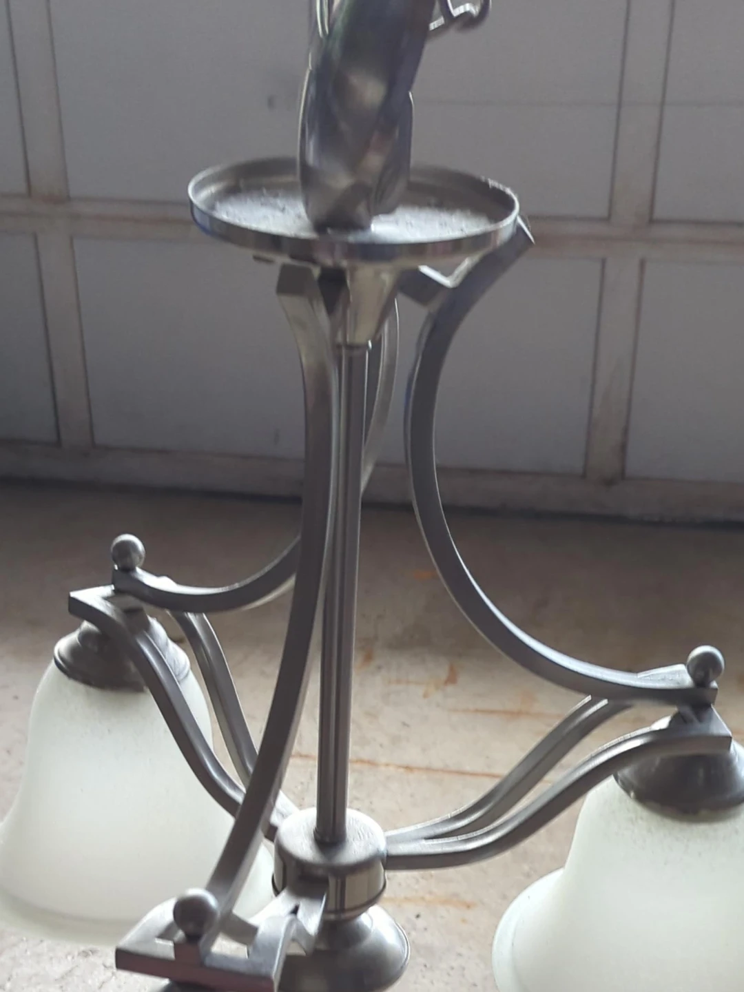 3-Light Brushed Nickel Chandelier