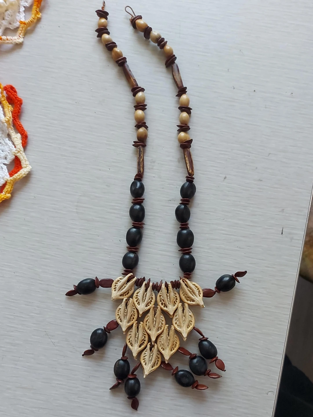 Handmade Wooden Bead Necklace
