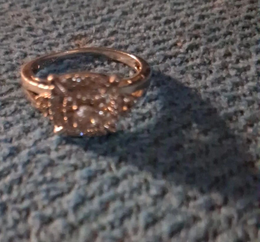 Rhinestone Engagement Ring