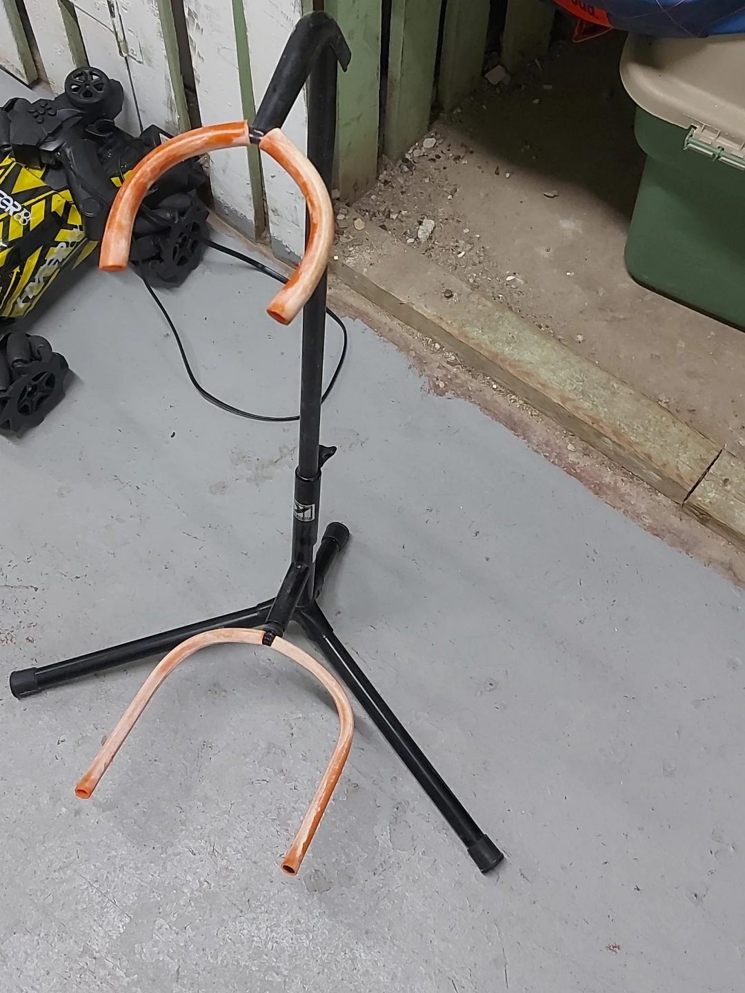 Adjustable Tripod Stand with Orange Holders