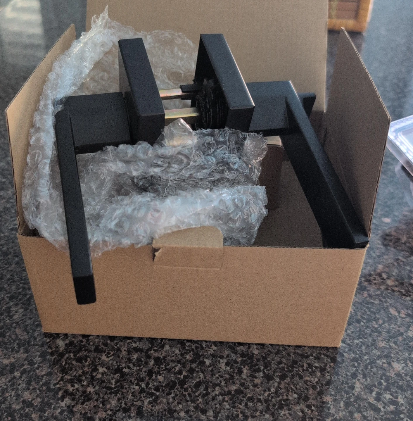 Black Door Lever Set