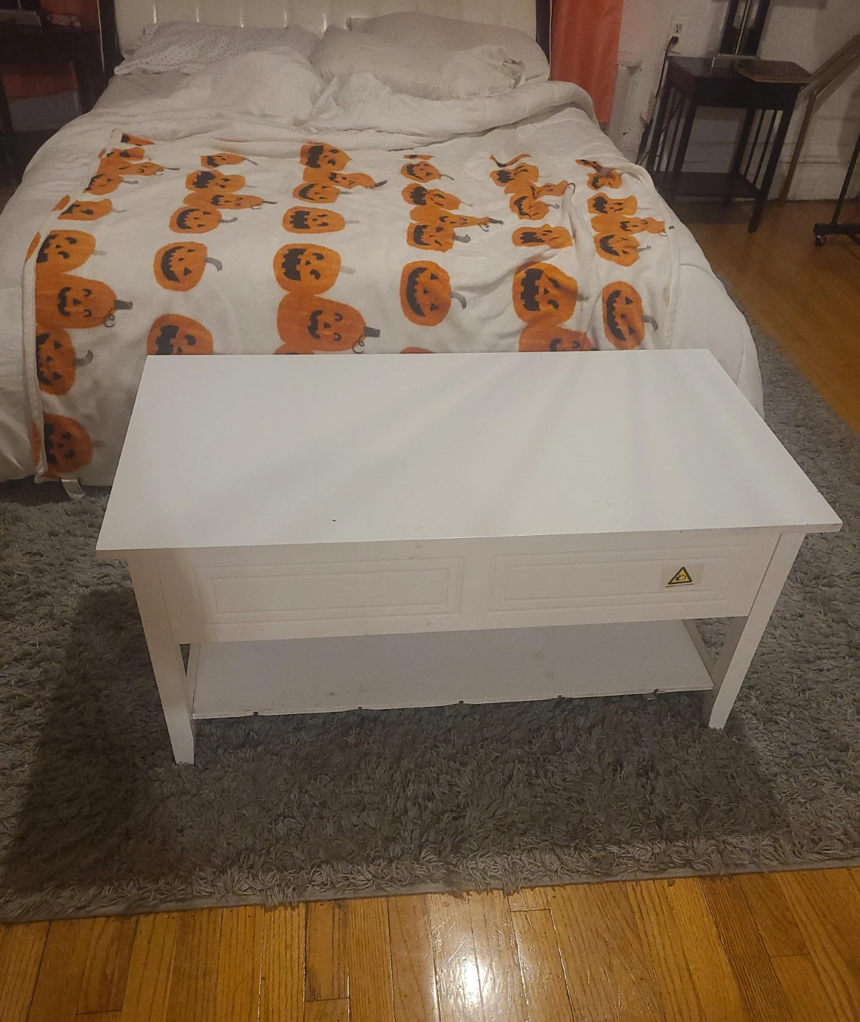 White Storage Coffee Table