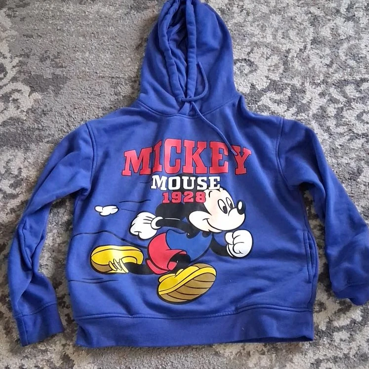 Blue Mickey Mouse 1928 Hoodie size small
