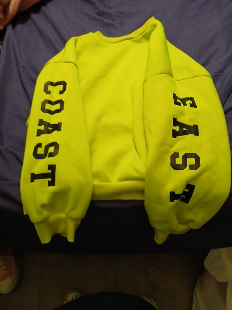 Neon Yellow Graphic Sweatshirt
