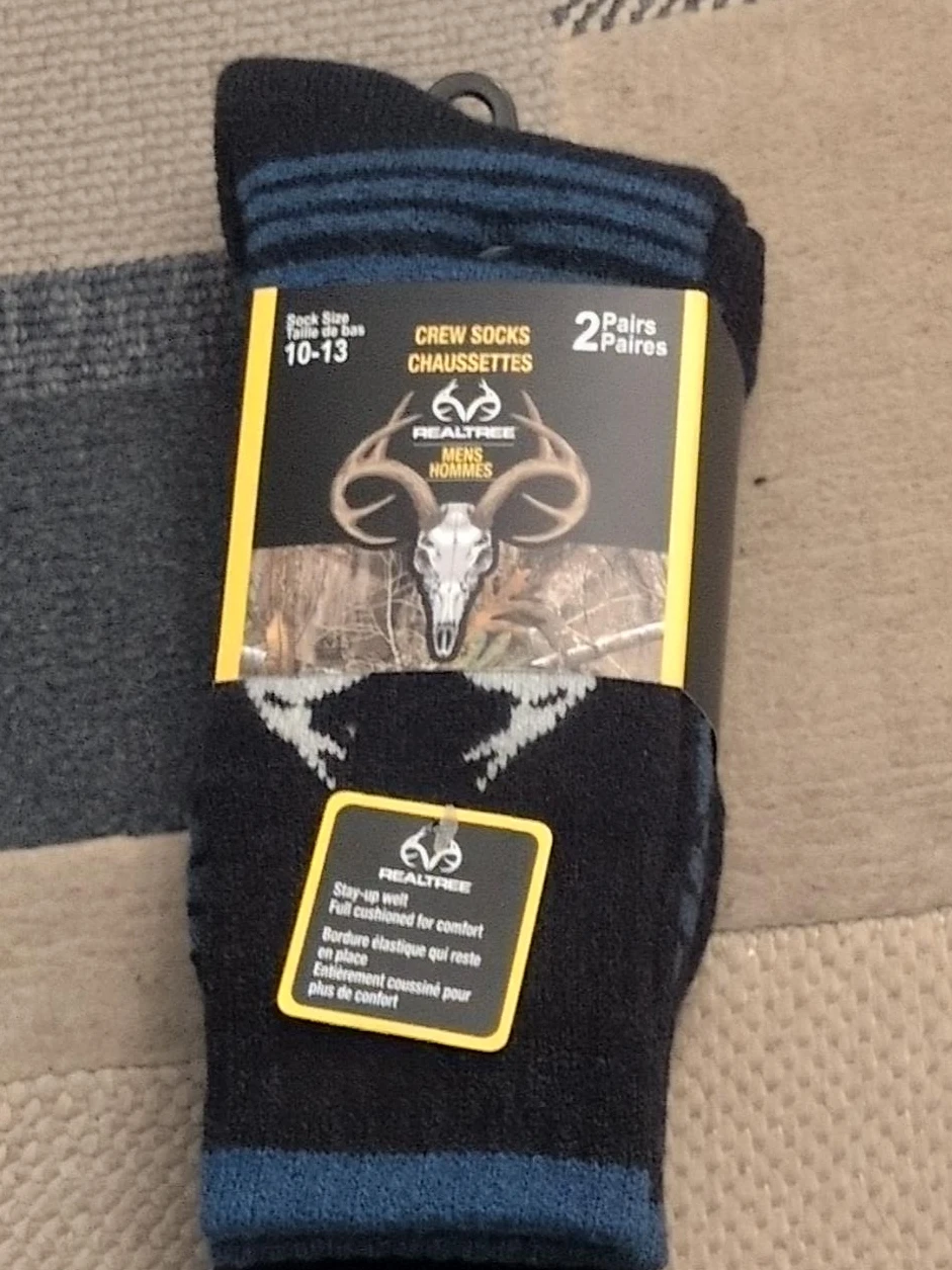 Realtree Men's Crew Socks 10-13