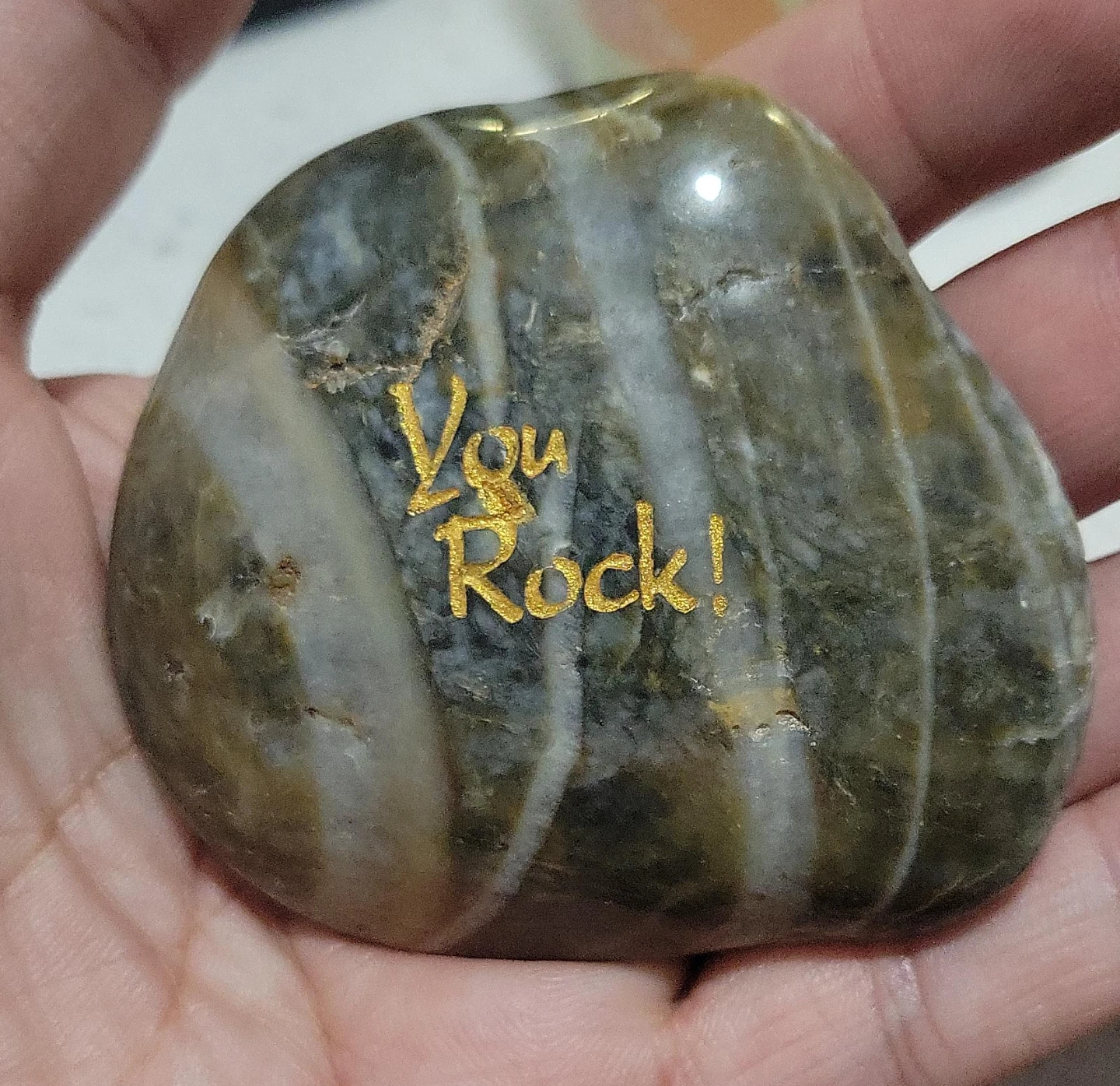 Decorative "You Rock!" Stone
