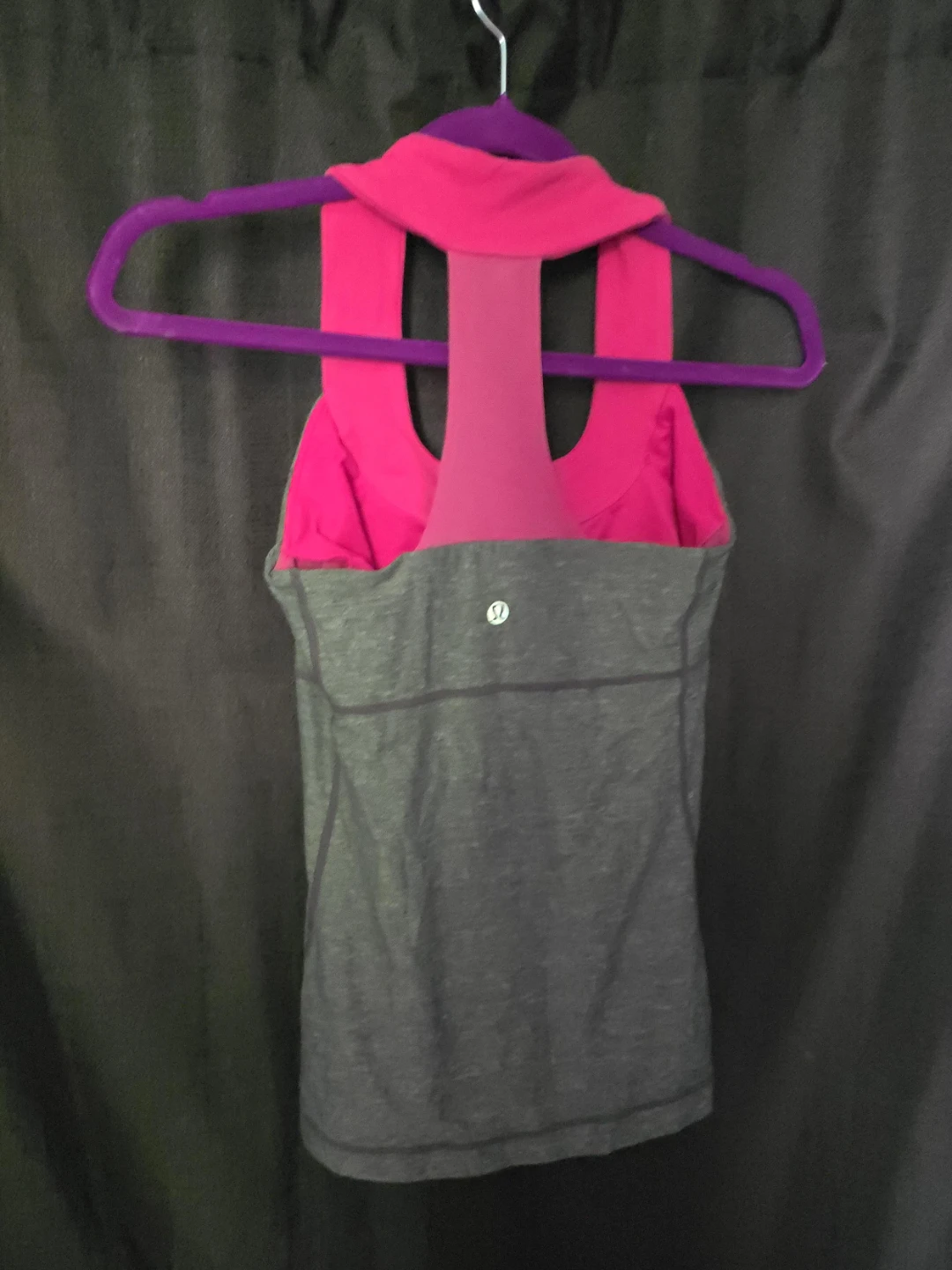 Lululemon Grey & Pink Tank Top