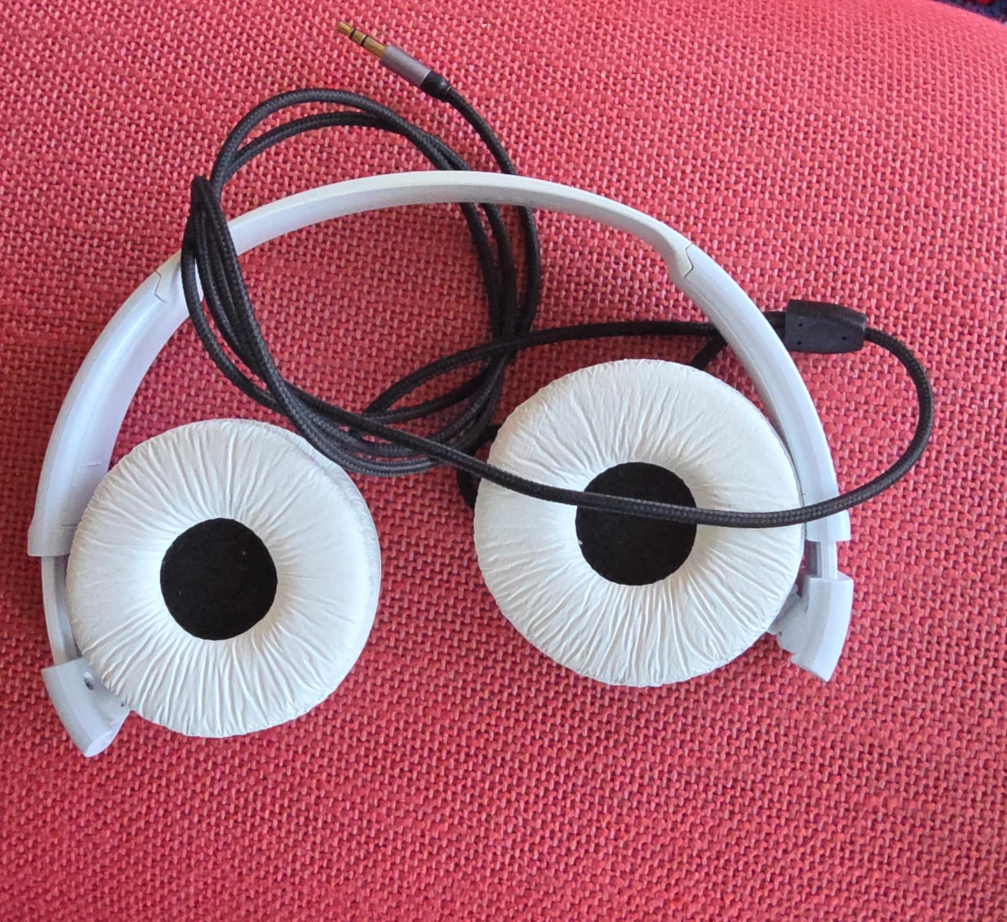 Sony White On-Ear Foldable Headphones